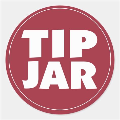 Printable Tip Jar Signs